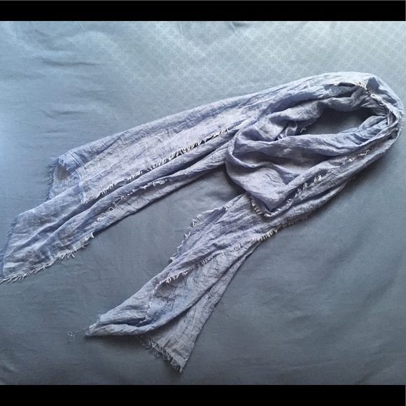 Handmade lightweight Blue Scarf - Picture 1 of 3